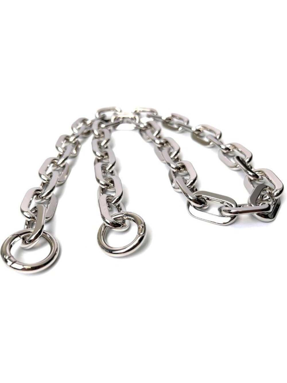 32" Silver Heavyweight Chunky Purse Chain Strap - Stylish, Durable, Versatile